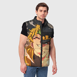 Мужской жилет Dio Brando x Jotaro, цвет: 3D-черный — фото 2