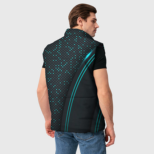 Мужской жилет Mass Effect N7 / 3D-Черный – фото 4