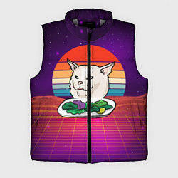 Мужской жилет Woman yelling at a cat, цвет: 3D-светло-серый