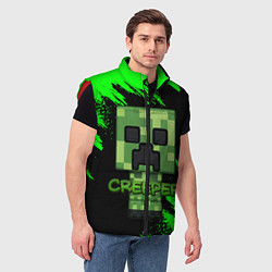 Мужской жилет MINECRAFT CREEPER, цвет: 3D-красный — фото 2