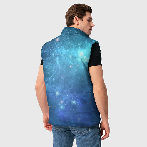 Мужской жилет Идущий к реке / 3D-Черный – фото 4