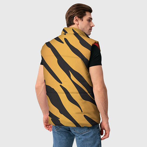 Мужской жилет Кошачий окрас / 3D-Красный – фото 4