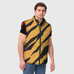 Мужской жилет Кошачий окрас, цвет: 3D-красный — фото 2