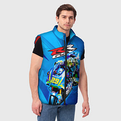 Мужской жилет Suzuki MotoGP, цвет: 3D-красный — фото 2