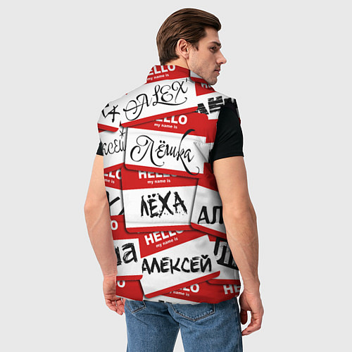 Мужской жилет Hello, my name is / 3D-Черный – фото 4
