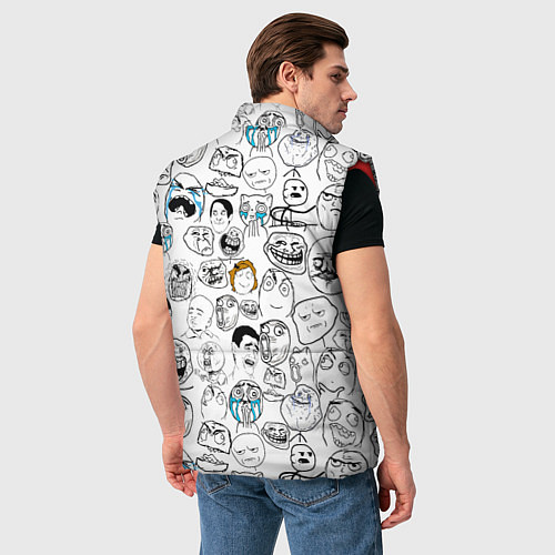 Мужской жилет МЕМЫ / 3D-Красный – фото 4