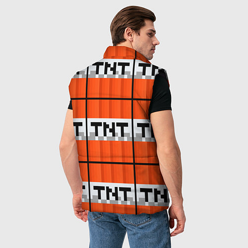 Мужской жилет Minecraft-Динамит / 3D-Черный – фото 4