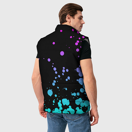 Мужской жилет Chicken Dinner / 3D-Светло-серый – фото 4