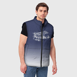 Мужской жилет Биплан, цвет: 3D-черный — фото 2