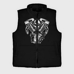 Мужской жилет Движковый череп, цвет: 3D-черный