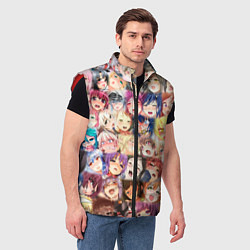 Мужской жилет Ахегао, цвет: 3D-красный — фото 2