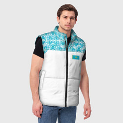 Мужской жилет Казахстан Форма, цвет: 3D-черный — фото 2