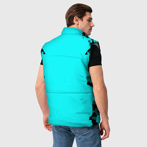 Мужской жилет MY HERO ACADEMIA на синем / 3D-Светло-серый – фото 4