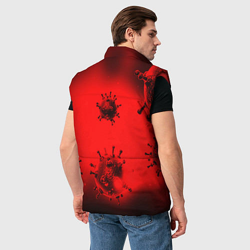 Мужской жилет PLAGUE INC / 3D-Красный – фото 4