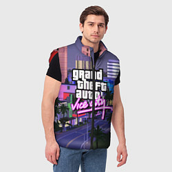 Мужской жилет Grand Theft Auto Vice City, цвет: 3D-красный — фото 2