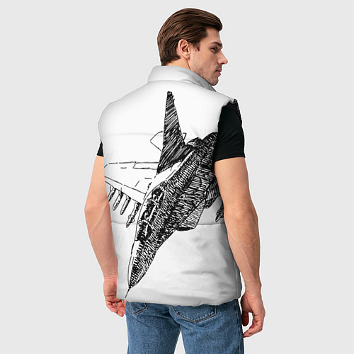 Мужской жилет ВВС России / 3D-Черный – фото 4