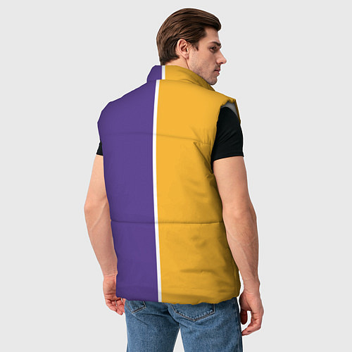 Мужской жилет LA LAKERS / 3D-Светло-серый – фото 4