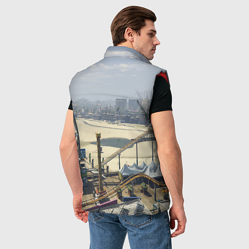 Мужской жилет GTA 5 / 3D-Красный – фото 4