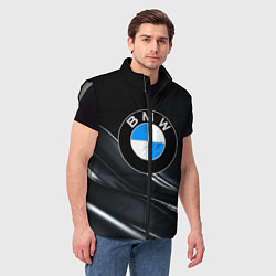 Мужской жилет BMW, цвет: 3D-светло-серый — фото 2