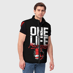 Мужской жилет One Life Many Fight, цвет: 3D-красный — фото 2