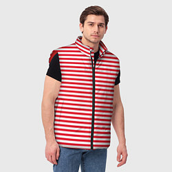 Мужской жилет Тельняшка Внутренних Войск, цвет: 3D-красный — фото 2