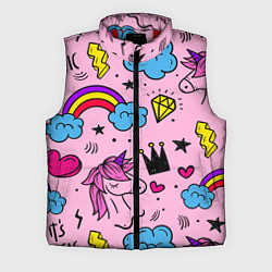 Мужской жилет Единороги, цвет: 3D-красный