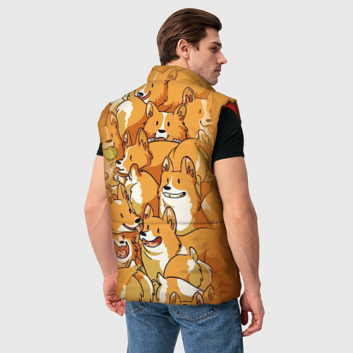 Мужской жилет Корги / 3D-Красный – фото 4