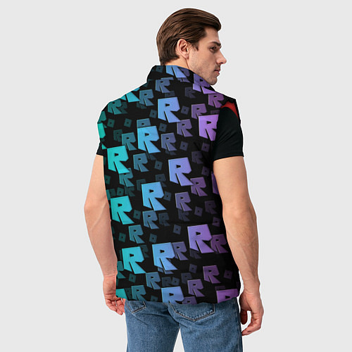 Мужской жилет ROBLOX / 3D-Красный – фото 4