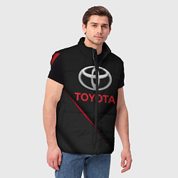 Мужской жилет TOYOTA, цвет: 3D-красный — фото 2