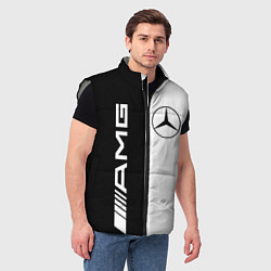 Мужской жилет MERCEDES AMG, цвет: 3D-светло-серый — фото 2