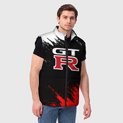 Мужской жилет NISSAN GTR, цвет: 3D-черный — фото 2