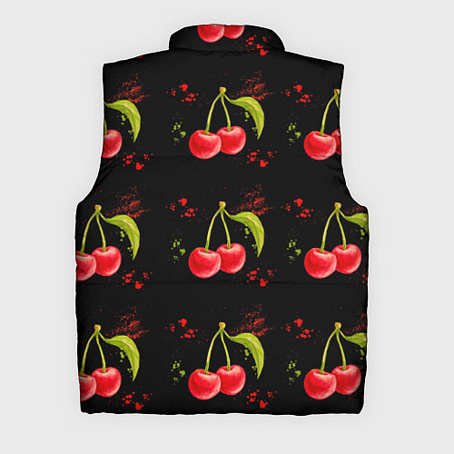 Мужской жилет Вишенки / 3D-Светло-серый – фото 2