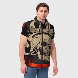 Мужской жилет Iron Maiden, цвет: 3D-красный — фото 2