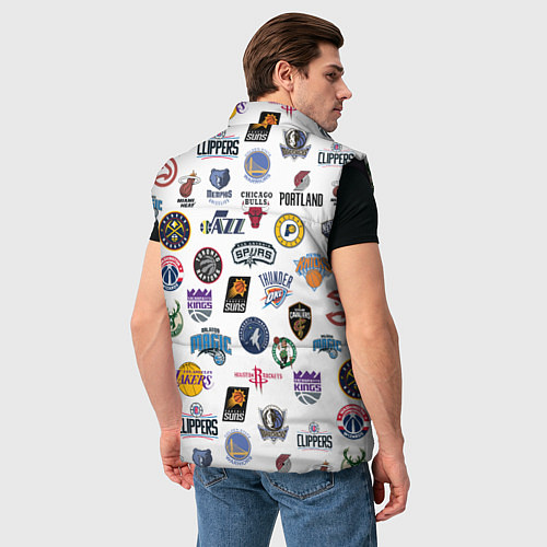 Мужской жилет NBA Pattern / 3D-Черный – фото 4