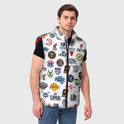 Мужской жилет NBA Pattern, цвет: 3D-красный — фото 2