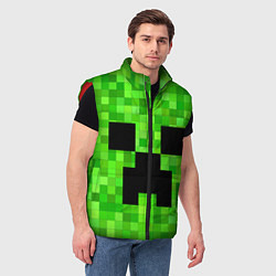 Мужской жилет MINECRAFT, цвет: 3D-красный — фото 2
