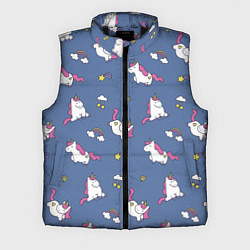 Мужской жилет Сон единорога, цвет: 3D-черный
