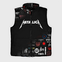 Мужской жилет Metallica, цвет: 3D-черный