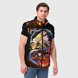 Мужской жилет KIMETSU NO YAIBA, цвет: 3D-черный — фото 2