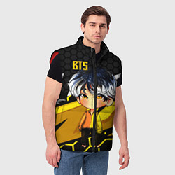 Мужской жилет BTS, цвет: 3D-красный — фото 2
