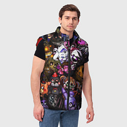 Мужской жилет Five Nights At Freddy's, цвет: 3D-красный — фото 2