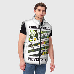 Мужской жилет Off-White: Keep Going, цвет: 3D-светло-серый — фото 2