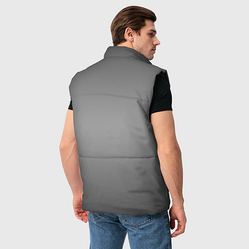 Мужской жилет Котики в масках / 3D-Черный – фото 4