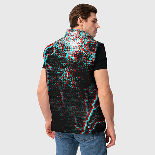 Мужской жилет DOOM ETERNAL GLITCH / 3D-Черный – фото 4