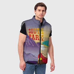 Мужской жилет South Park Картмен, цвет: 3D-светло-серый — фото 2