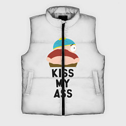 Мужской жилет Kiss My Ass, цвет: 3D-светло-серый