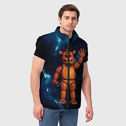 Мужской жилет Five Nights At Freddys, цвет: 3D-черный — фото 2