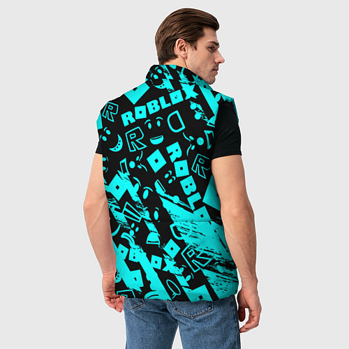Мужской жилет Roblox / 3D-Черный – фото 4