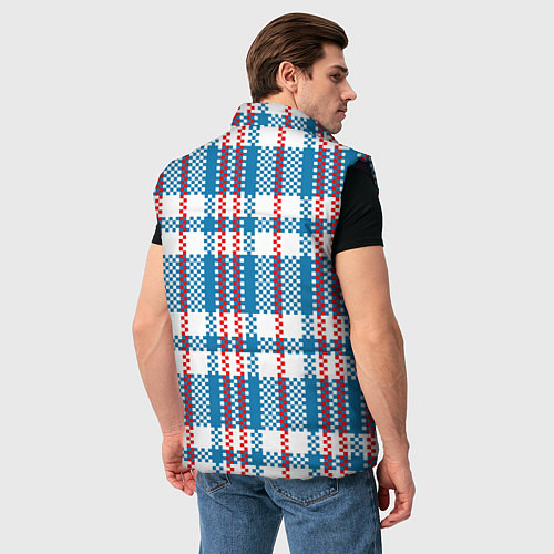 Мужской жилет Текстура Сумка Челнока / 3D-Черный – фото 4