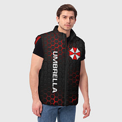 Мужской жилет UMBRELLA CORP, цвет: 3D-красный — фото 2